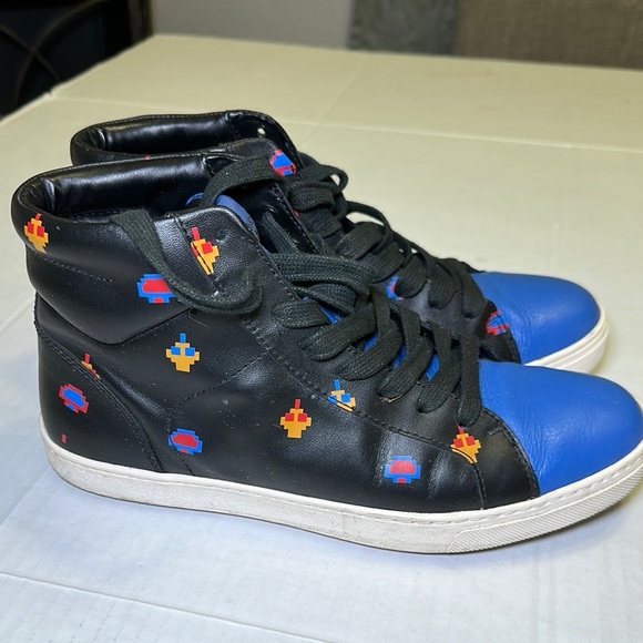 Coach x Atari Blue Black High Top Sneakers Men’s Size 9.5 - Picture 1 of 12